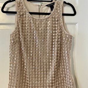 WHBM SLEEVELESS DRESSY TOP